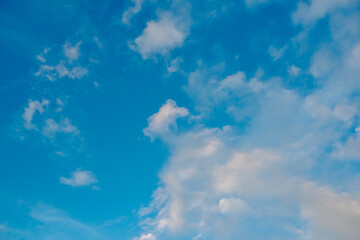 cumulus storm clouds in the sky above the ground in cloudy weather