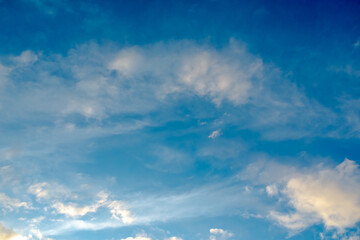 cumulus storm clouds in the sky above the ground in cloudy weather