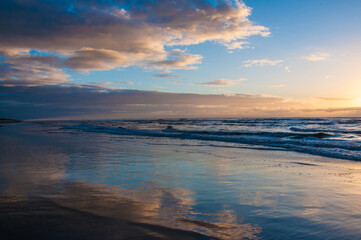 dawn on the beach in Arroio do Sal , Brazil