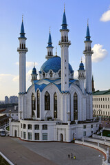 Fototapeta na wymiar Kul Sharif Mosque in the Kazan Kremlin. Kazan, Republic of Tatarstan, Russia.