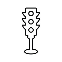 Traffic, sign, signal, signals line icon. Outline vector.