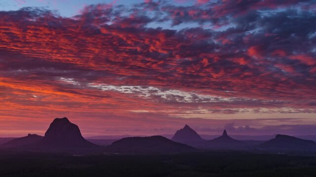 Glass House Mountains, Sunshine coast, Queensland, Australia, Mount Beerwah, Mount Tibrogargan, Mount Coonowrin, Gubbi Gubbi, Jinibara, Kabi Kabi Sacred place Bora Ring