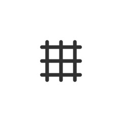 Net Filter Fiber Icon Symbol. Stock Vector illustration isolated on white background.