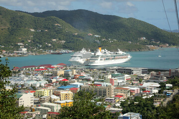 Tortola (Karibische Insel) - Hafen-Aussicht