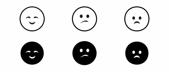 
An iconic illustration of the level of satisfaction. A range for evaluating the emotions of your content. Feedback in the form of emotions. User experience. Customer reviews.