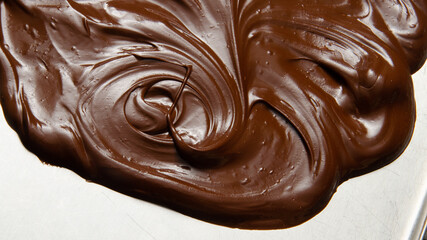 richly flavored chocolate icing or filling made from chocolate and cream blended together over low heat