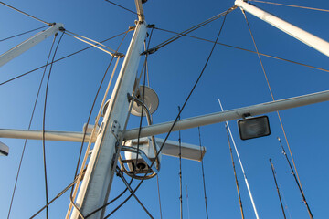 Boat masts.