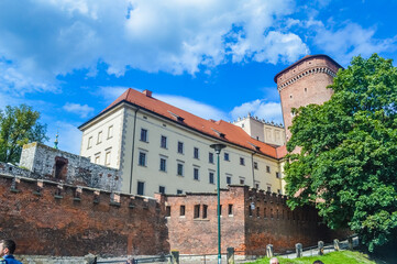 Tower and castle of Krakow, Poland