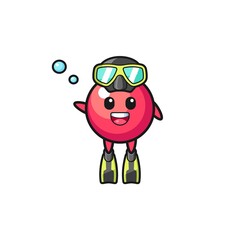 the cranberry diver cartoon character
