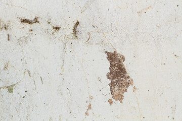 Pared de cemento con grietas. Vista de frente y de cerca