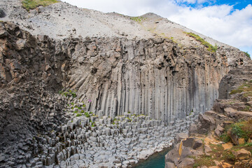 The Magnificent Studlagil canyon in Jokuldalur Valley in Iceland
