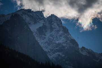 sunset over the mountains