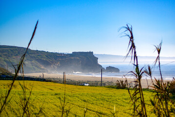 Praia do Norte looking to the Fort