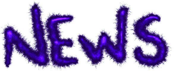 News lettering word in graffiti style. Isolated. Vector.