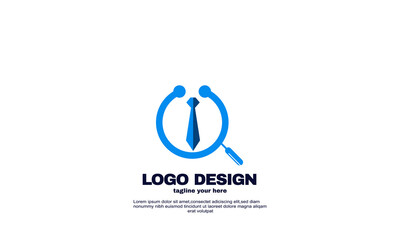 stock abstract medical job logo design template