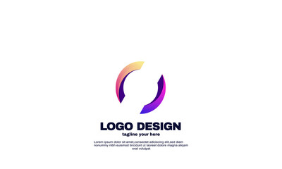 vector twisted initial letter o business company logo