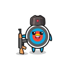 Obraz premium cute target archery cartoon as Russian army
