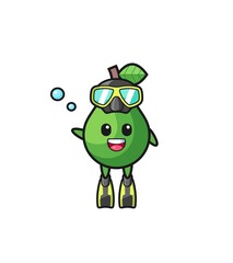 the avocado diver cartoon character