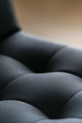 Close up view of a bar chair