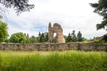 Ruins of ancient Roman Fortress Castra Martis in town of Kula, Bulgaria