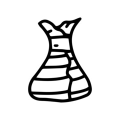 chocolate candy line vector doodle simple icon