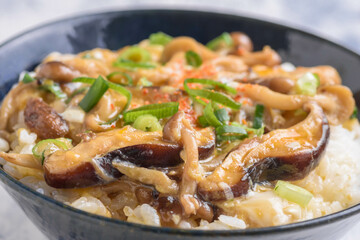 玉子とじキノコ丼