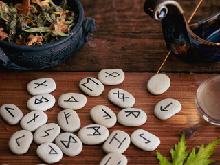 Witchcraft table decoration