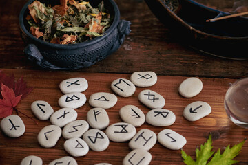 Witchcraft table decoration