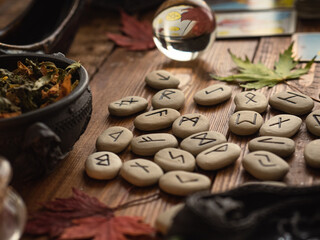 Witchcraft table decoration