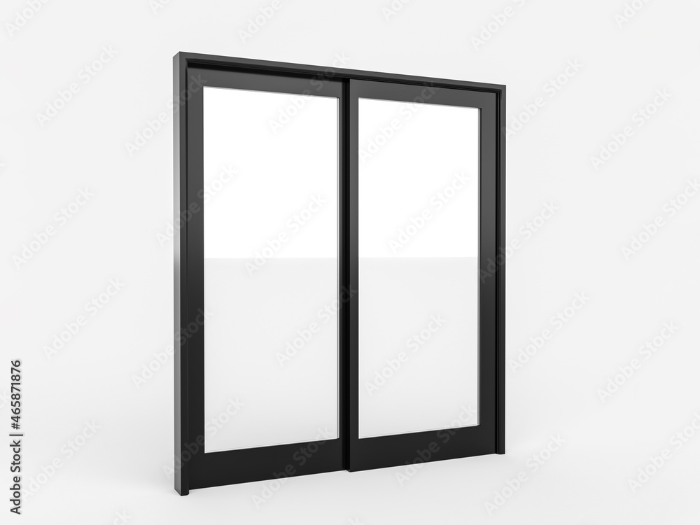 Poster Illustration of a window on a white background