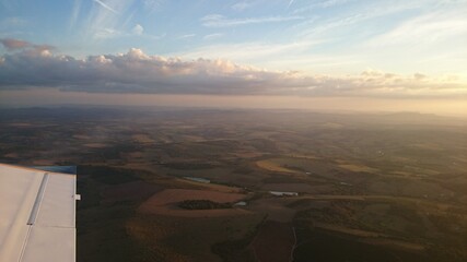view of the city from the air
