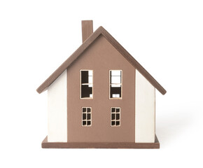 Obraz na płótnie Canvas Model of house on white background