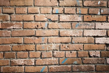 old red brick wall texture grunge background