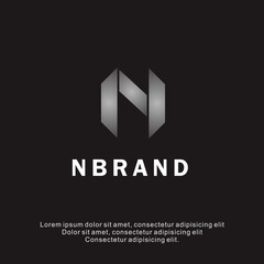 Letter N logo icon design template elements
