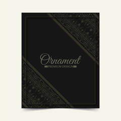 dark ornament pattern cover template