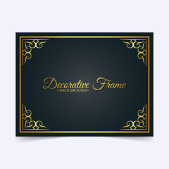 Elegant decorative frame design background