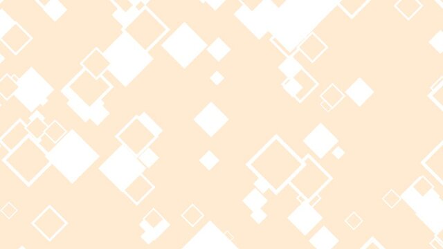 シンプルなひし形のパーティクルイラスト パステルオレンジ [ループ対応] [別Verあり]
