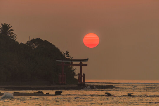 青島の日の出, 日本,宮崎県,宮崎市