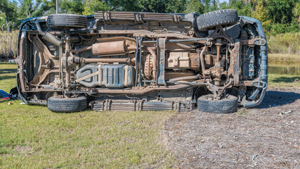 Plakat Pickup Truck accident