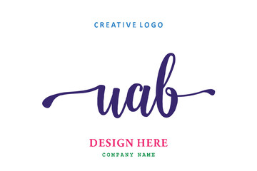 UAB lettering logo is simple, easy to understand and authoritative