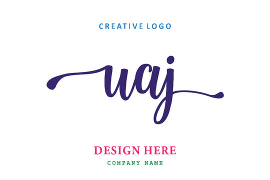 UAJ lettering logo is simple, easy to understand and authoritative