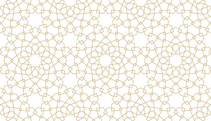 Seamless geometric pattern in authentic arabian style.