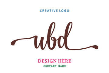 UBD lettering logo is simple, easy to understand and authoritative