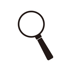 Magnifying glass graphic icon design template isolated