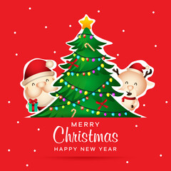 Christmas background design illustration