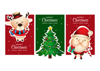 Set concept for Christmas background