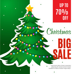 Christmas sale promotion background