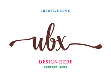 UBX lettering logo is simple, easy to understand and authoritative