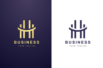 Initial Letter H Logo For Business or Media Company.