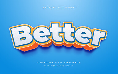 better cartoon editable text effect